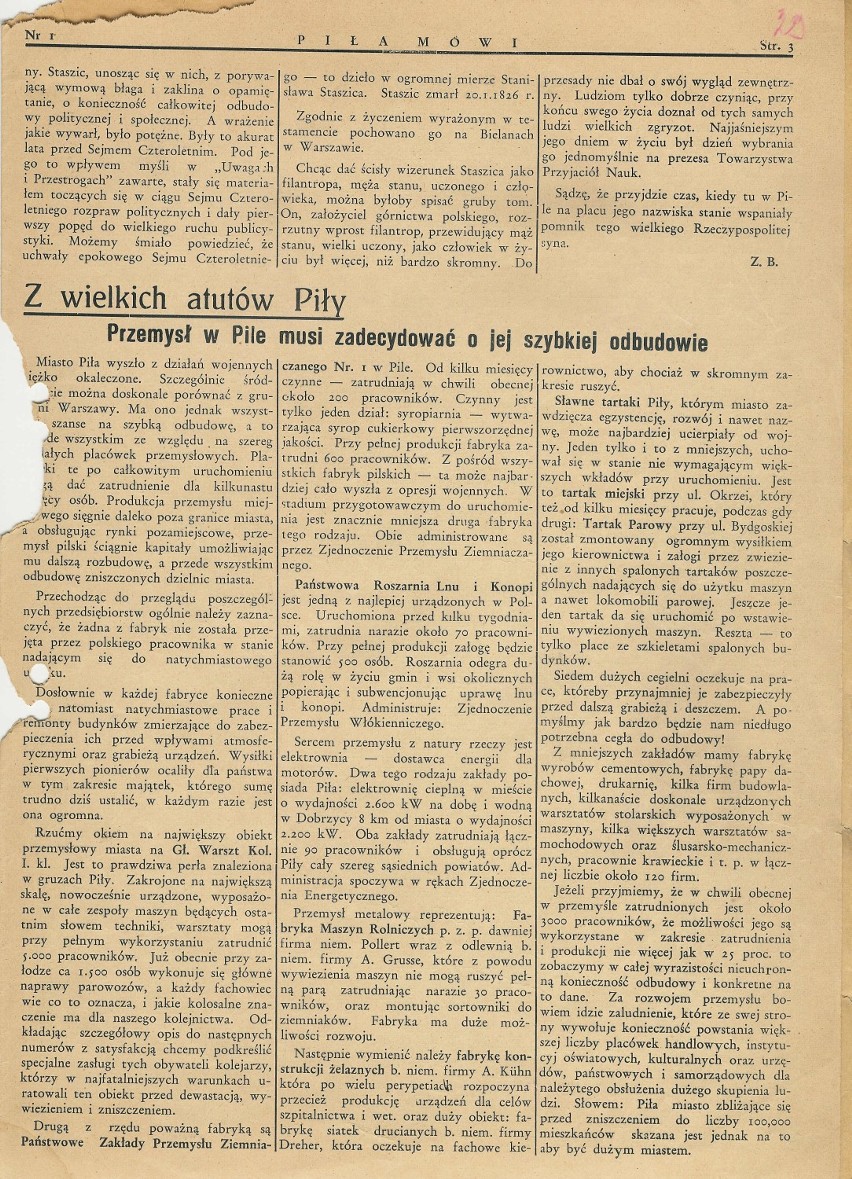 Piła Mówi - pierwsze czasopismo wydawane nad Gwdą (galeria)