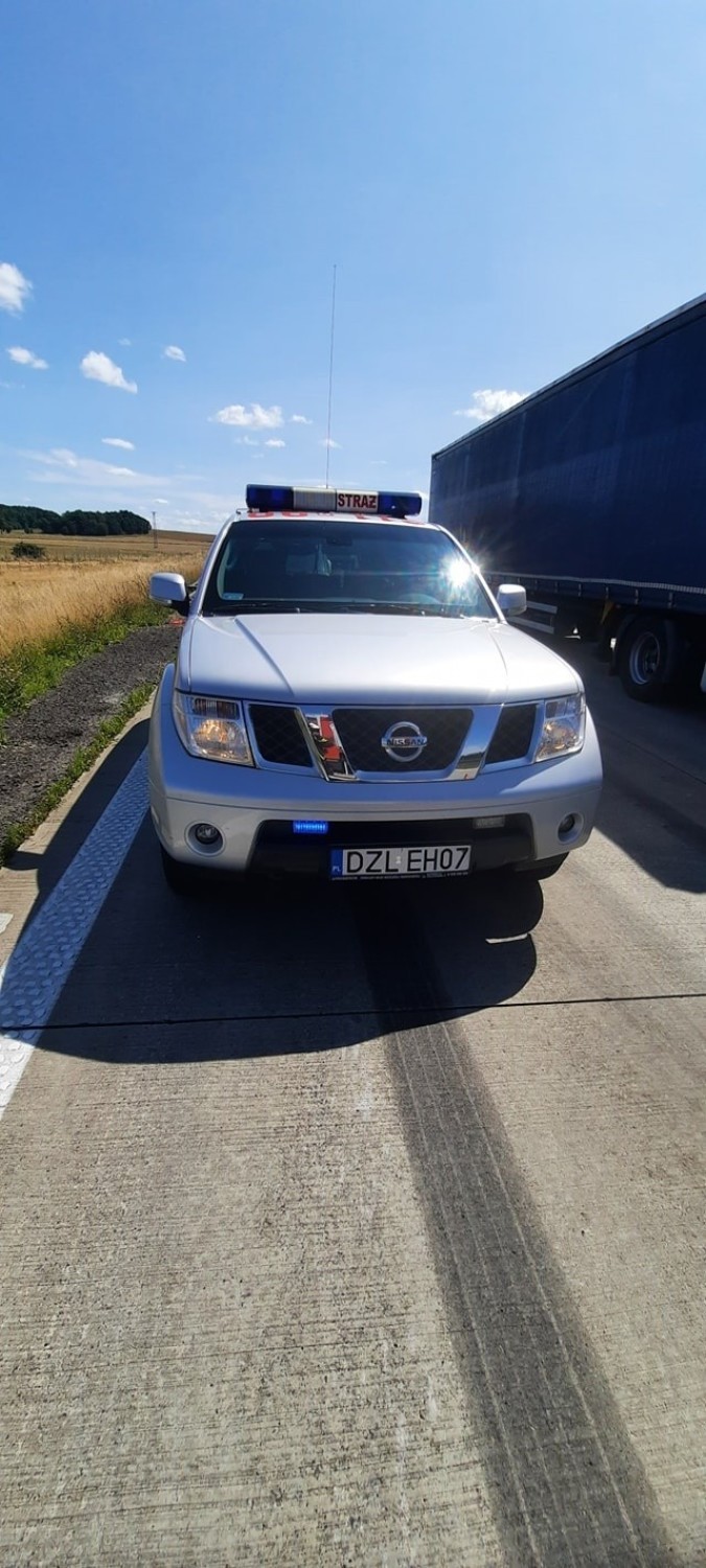 Wypadek trzech ciężarówek na A4 koło Chojnowa