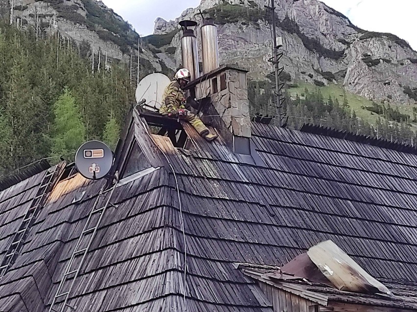 Pożar schroniska w Tatrach. Straty nie są duże. W czwartek zapadnie decyzja o pracach remontowych 