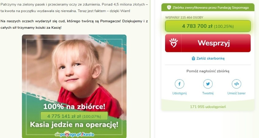 Operacja Kasi Jędrasiak powiodła się! "Wygraliśmy wojnę o jej życie" - piszą uradowani rodzice 