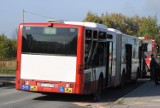 Wypadek w Czeladzi. Tir zderzył się z autobusem miejskim [ZDJĘCIA]