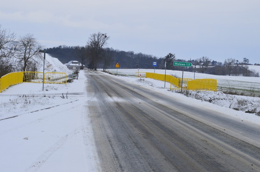 Fatalne warunki na drogach Powiśla