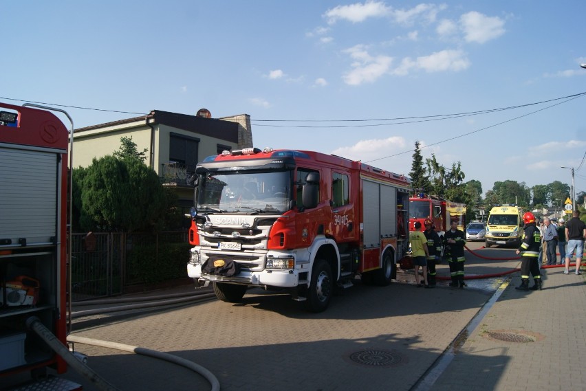 Pożar przy ulicy Ciesielskiej w Kaliszu