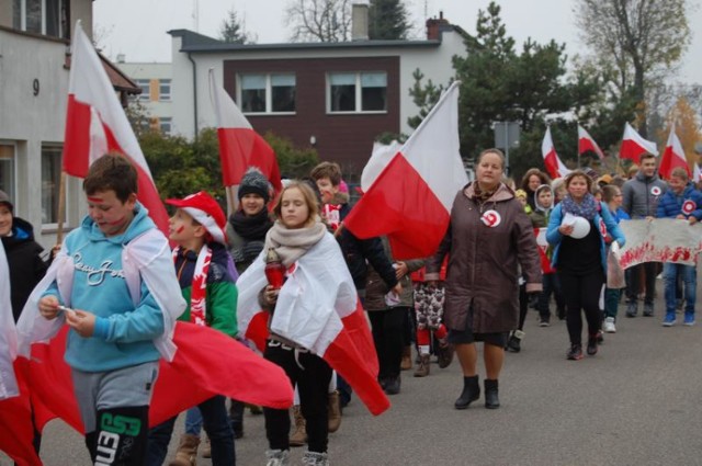 Sztutowo. Marsz Niepodległości