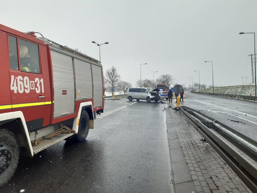 Wypadek na DK 46 w Otmuchowie.