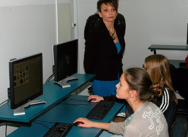 Komputery już są wykorzystywane przez uczniów Gimnazjum nr 3 w Starogardzie