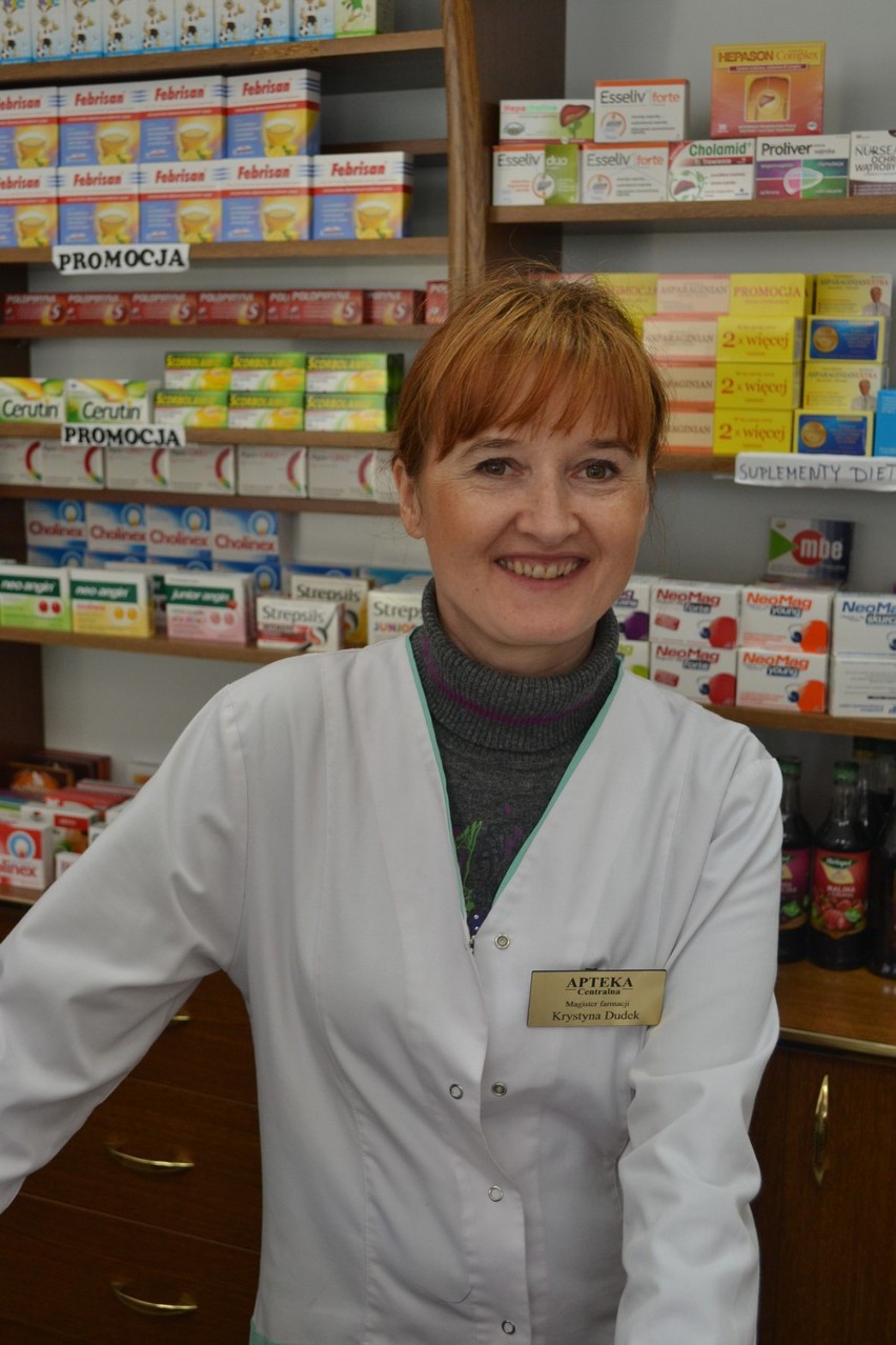 Krystyna Dudek, mgr farmacji, apteka „Centralna” w Sztumie