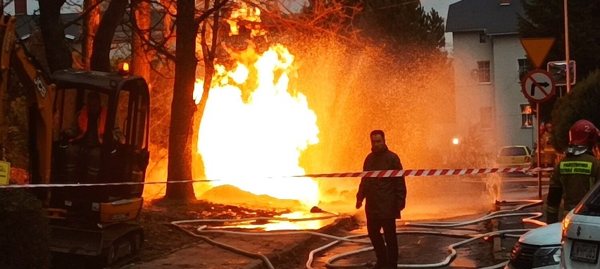 Wybuch gazu na Piaskowej Górze w Wałbrzychu podczas...