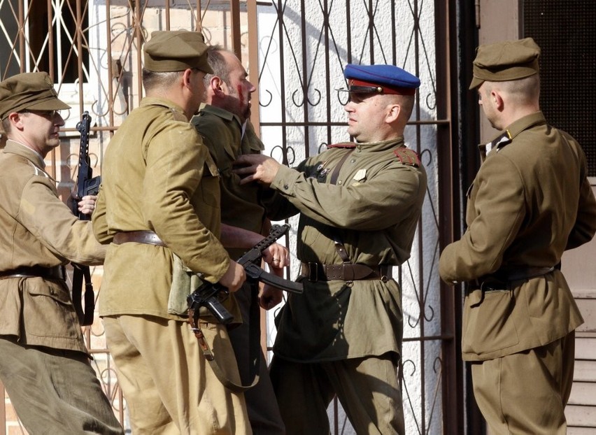 Sopot. Inscenizacja historyczna odbicia więźniów przez żołnierzy AK