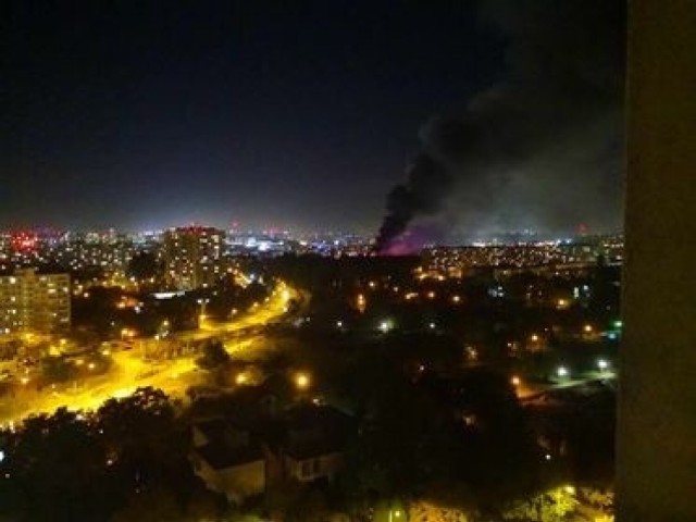 Pożar hali w Poznaniu wybuchł 12 października po godzinie 21.