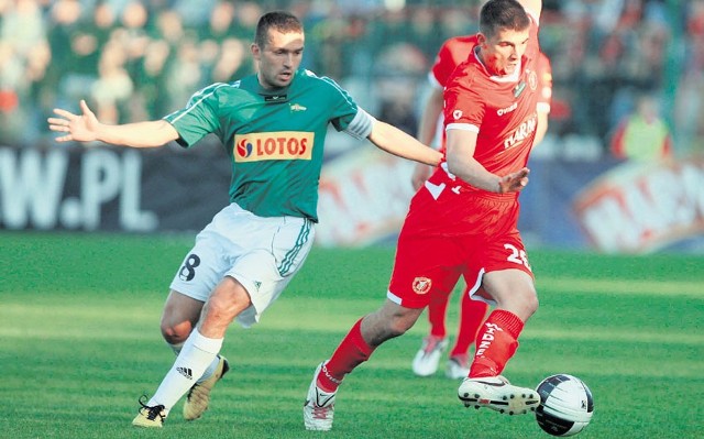 Piotr Grzelczak w pięciu ostatnich meczach strzelił pięć goli. Młody piłkarz Widzewa gra bardzo dobrze
