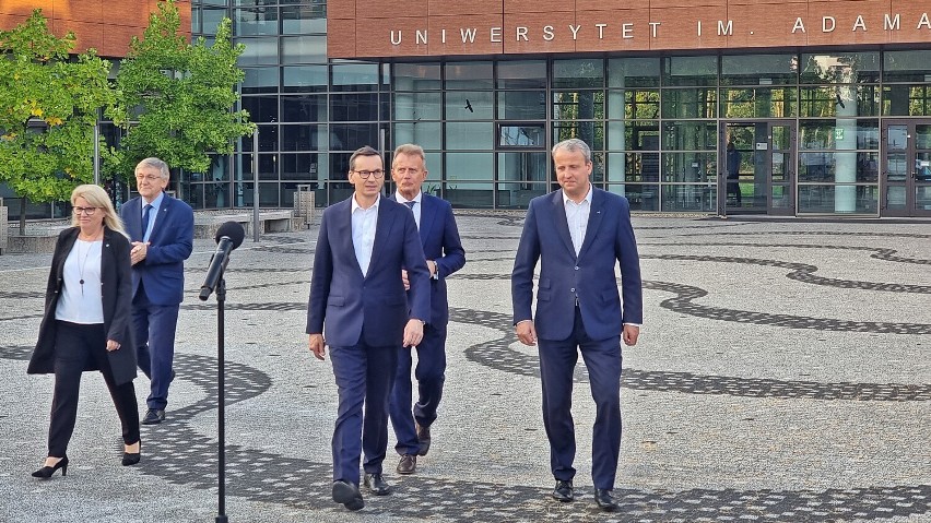 Premier Mateusz Morawiecki w Pile. Odbyła się konferencja prasowa [WIDEO]