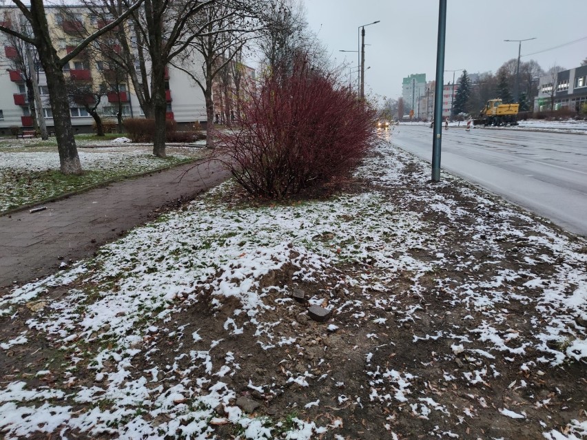 W Częstochowie spadł pierwszy tej zimy śnieg