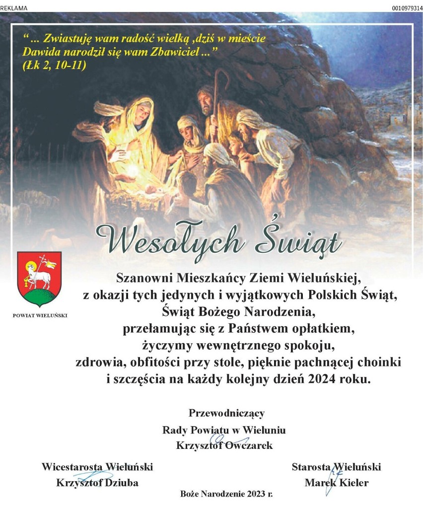 Życzenia świąteczne dla Czytelników Nad Wartą i portalu Naszemiasto.pl