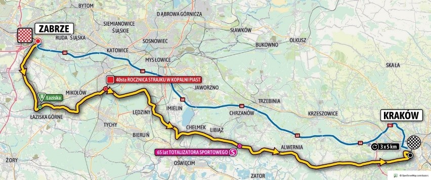 Kolarze jadący w Tour de Pologne przejadą drogami powiatu...