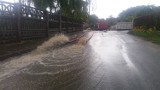 Ulica Strumykowa w Kościelnej Wsi zalana. Jak zwykle podczas ulewy