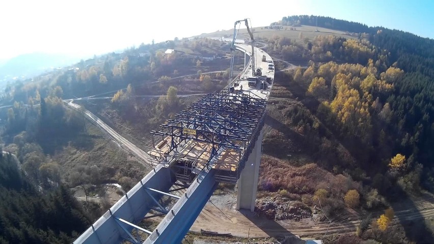 Most VALY - najwyższy most na Słowacji tylko 10 km. od granicy z woj. śląskim [WIDEO, ZDJĘCIA]