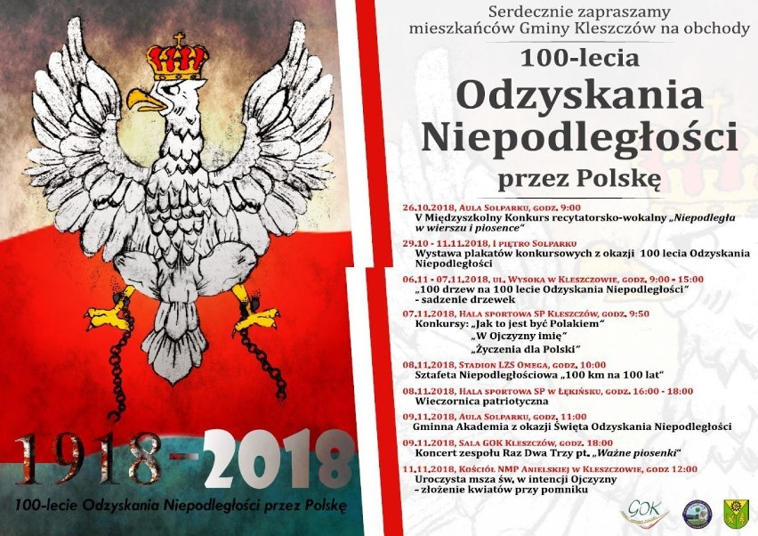 Uroczystości, koncerty. Jak jeszcze dziś bełchatowianie będą świętować obchody niepodległości? Co zaplanowano w gminach?