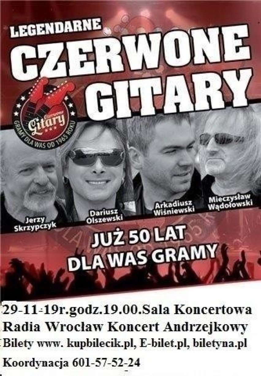 Baw się razem z nimi - Czerwone Gitary we Wrocławiu! Konkurs