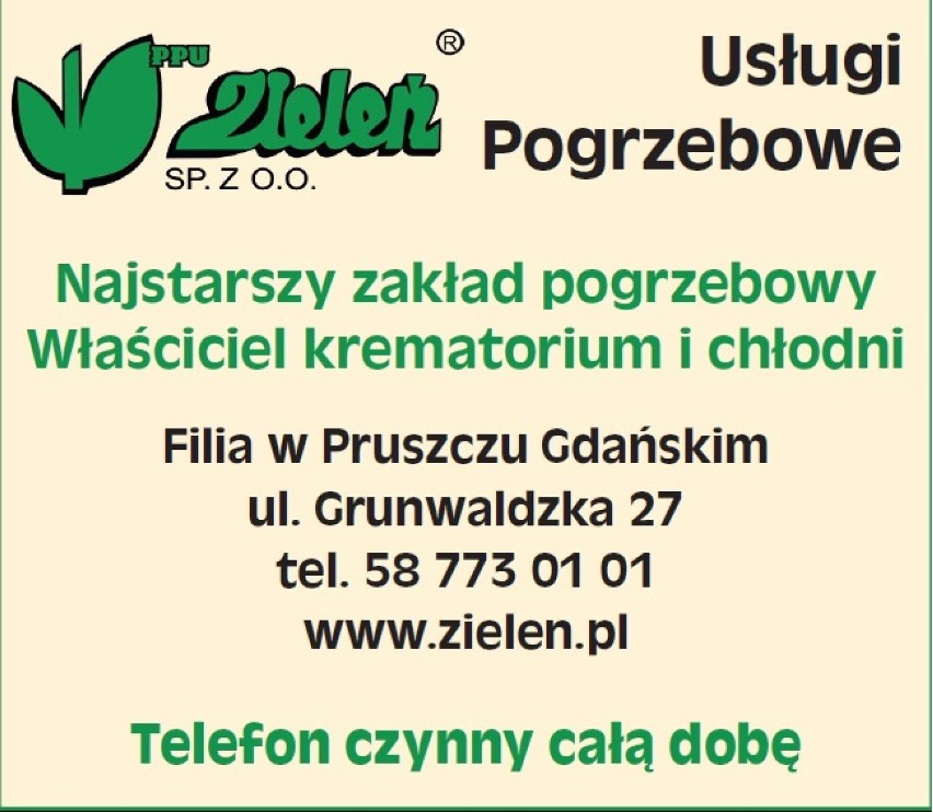 Najstarszy zakład pogrzebowy w Pruszczu Gdańskim!