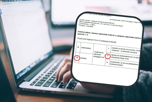 ChatGPT rozwiązuje maturę z polskiego.