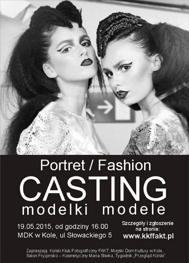 Casting na modelkę i modela PORTRET/FASHION