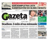 Dziś w Gazecie Wrocławskiej: kompletna lista kandydatów do parlamentu, astronom o życiu w kosmosie