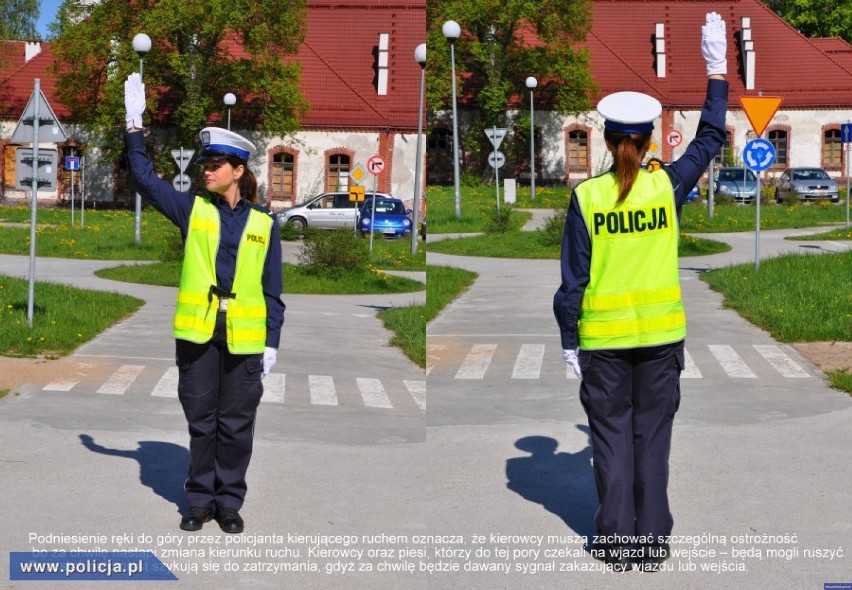 Łomża. Zbliża się Dzień Wszystkich Świętych. Warto przypomnieć jak się zachować, gdy policjant kieruje ruchem? 