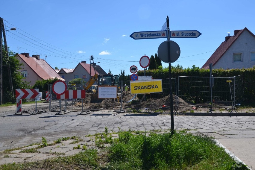 Trwa remont ulicy Kochanowskiego w Malborku [ZDJĘCIA]. Utrudnienia dla kierowców