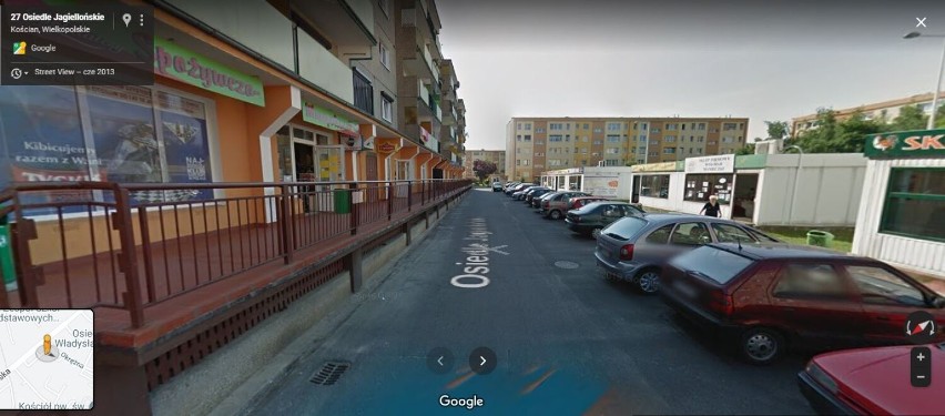 Kościan. Os. Jagiellońskie na mapach Google Street View