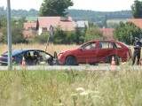 Cyganowice: wypadek dwóch samochodów. Jedna osoba ranna [ZDJĘCIA]