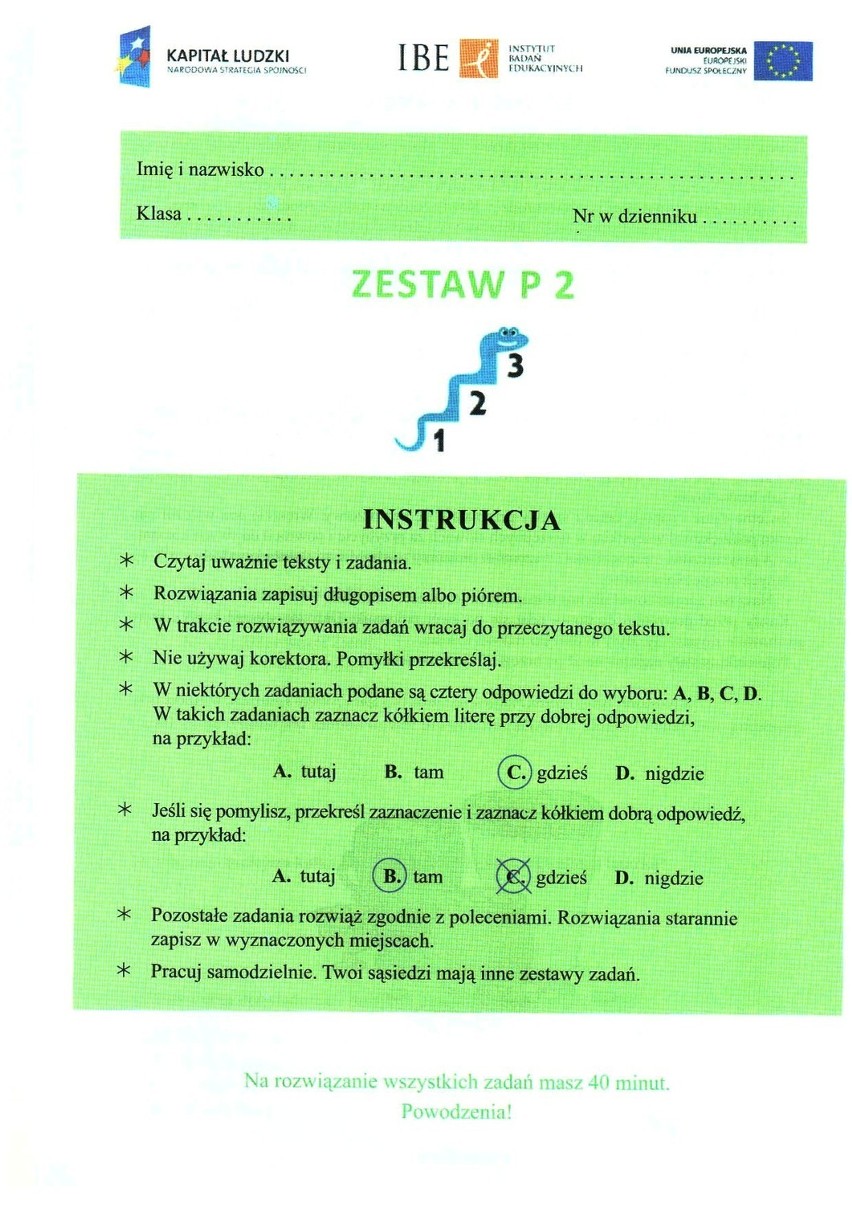 JĘZYK POLSKI - ZESTAW P2