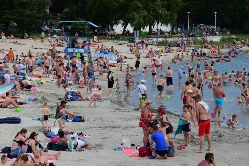 Plaża główna w Przyjezierzu