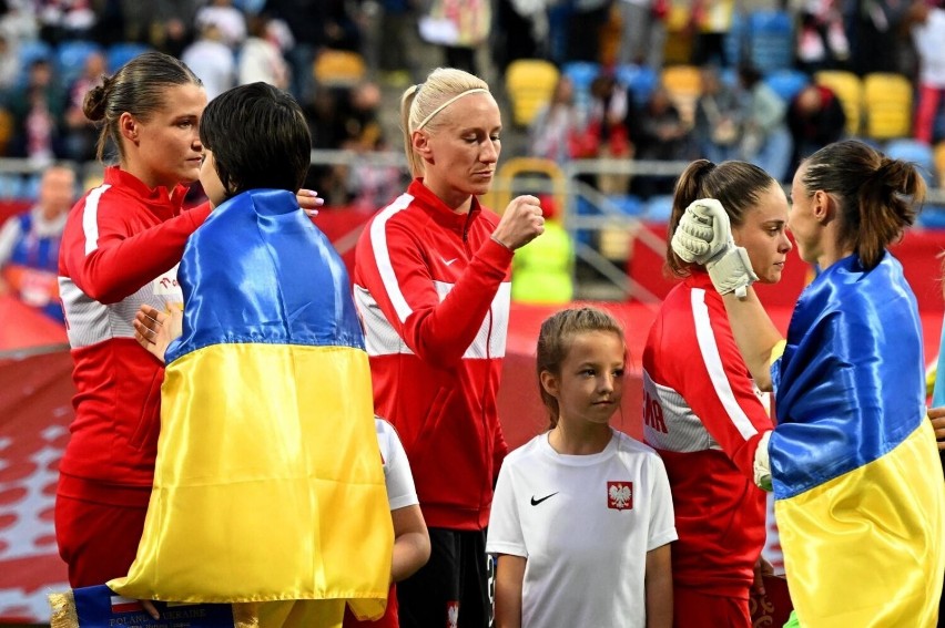 Mecz Ligi Narodów kobiet Polska - Ukraina na stadionie w...