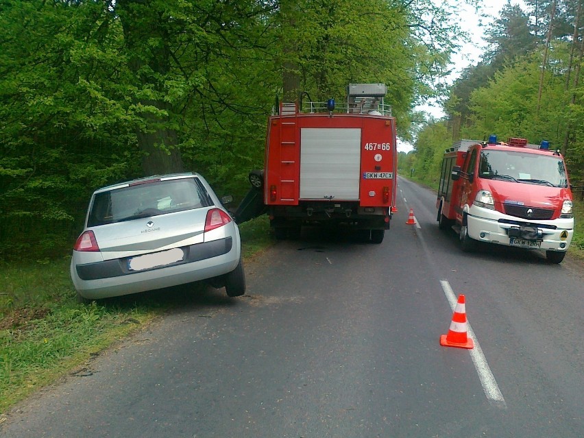 KPP Kwidzyn: Wypadek na trasie Prabuty-Licze. Dwie osoby trafiły do szpitala ZDJĘCIA