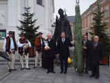 Wadowice.Górale podarowali choinkę dla muzeum Jana Pawła II