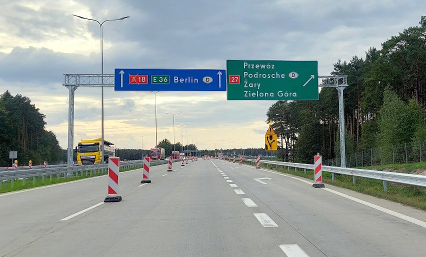 Pierwszy odcinek autostrady A18 między Żarami, a Iłową...