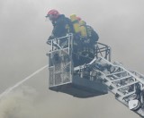 Pożar kotłowni w Poniatowie, w akcji ponad 20 strażaków