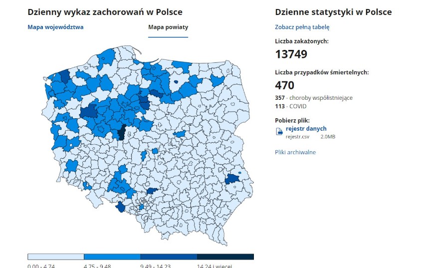 Koronawirus. Kolejny wzrost zakażeń w Łasku i powiecie...