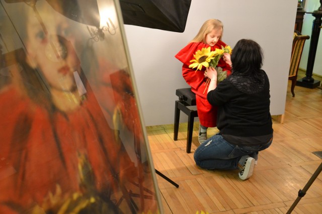 Sesja zdjęciowa odbywała się w Muzeum Ziemi Lubuskiej.