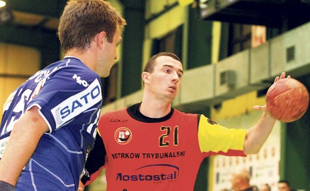 Piotr Masłowski zdobył w meczu z Nielbą w Wągrowcu 7 bramek dla Piotrkowianina