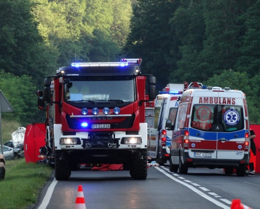 Śmiertelny wypadek pod Nowym Tomyślem. Kierowca Renaulta był pijany! Tuż przed wypadkiem nie zatrzymał się do policyjnej kontroli [ZDJĘCIA]