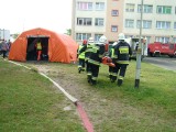 Wybuch gazu w Mirosławcu Górnym. Ćwiczenia taktyczno-bojowe służb mundurowych [ZDJĘCIA]