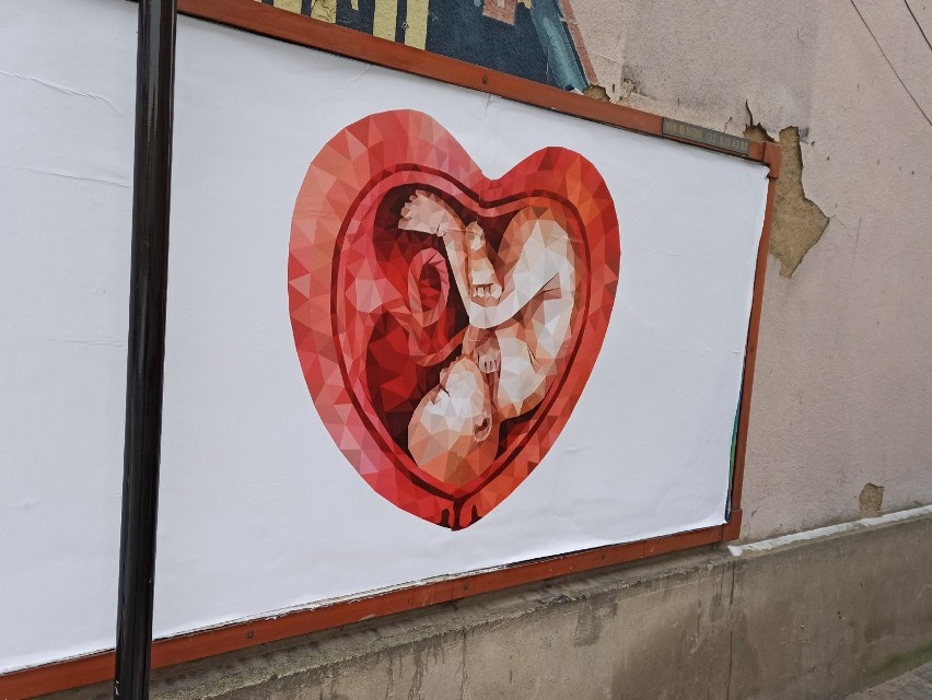 W Rawiczu powieszono antyaborcyjny plakat. Baner pro-life również w Rawiczu [ZDJĘCIA]