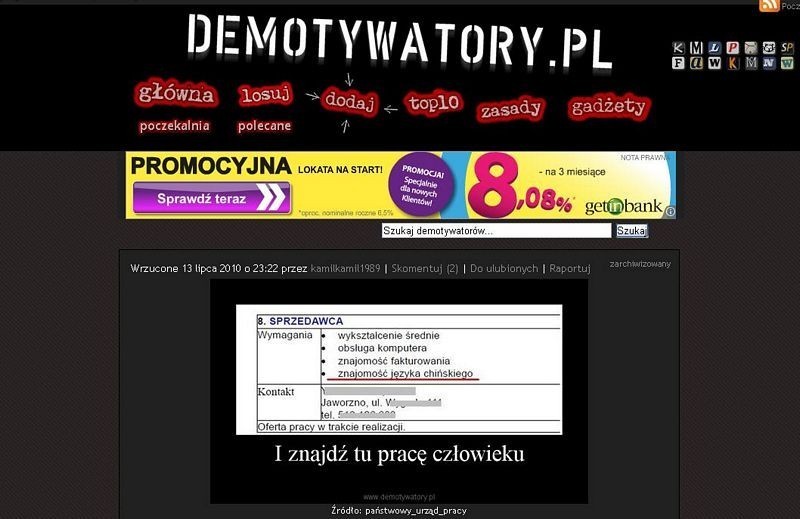 Jaworzno w serwisie Demotywatory.pl. Z czego się śmiejemy? Co nas demotywuje?