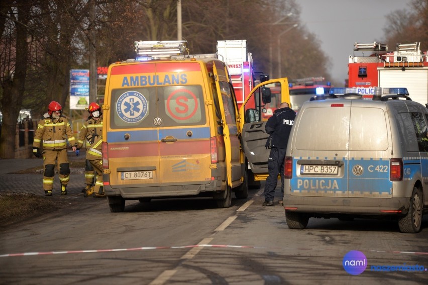 Wypadek w Szpetalu Górnym na ulicy Włocławskiej