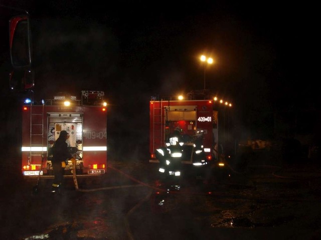 Pożar w Prośnie. Palił się garaż [ZDJĘCIA]