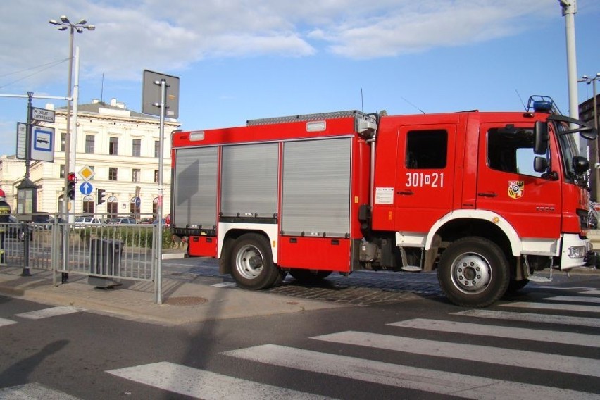Interwencja strażaków na pl. Orląt Lwowskich
