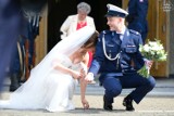 Piękny ślub na Śląsku! Ona - policjantka z Tychów, on - policjant z Katowic. Była asysta honorowa... - zobacz ZDJĘCIA