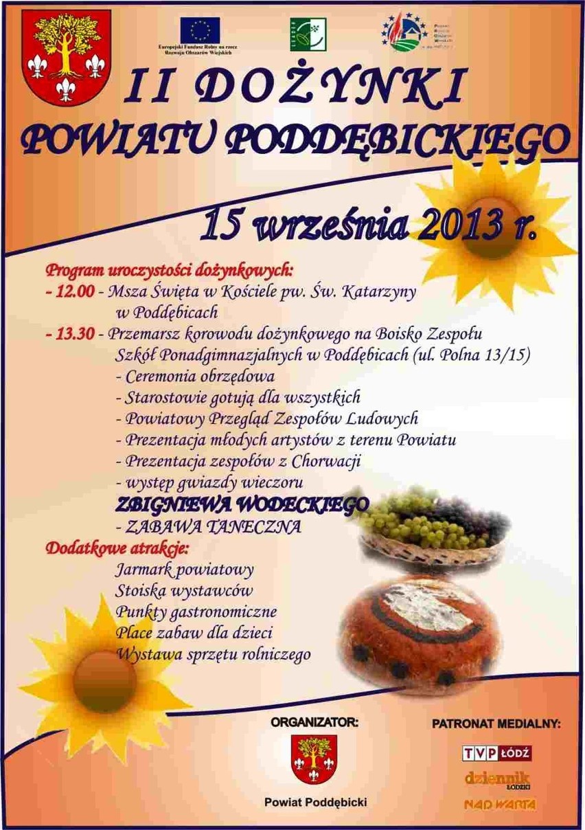 Dożynki powiatowe w Poddębicach